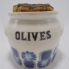 pot a olives vintage en gres