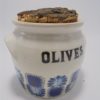 pot a olives vintage en gres