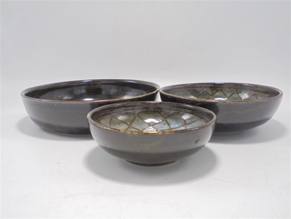 set de 3 coupelles en ceramique