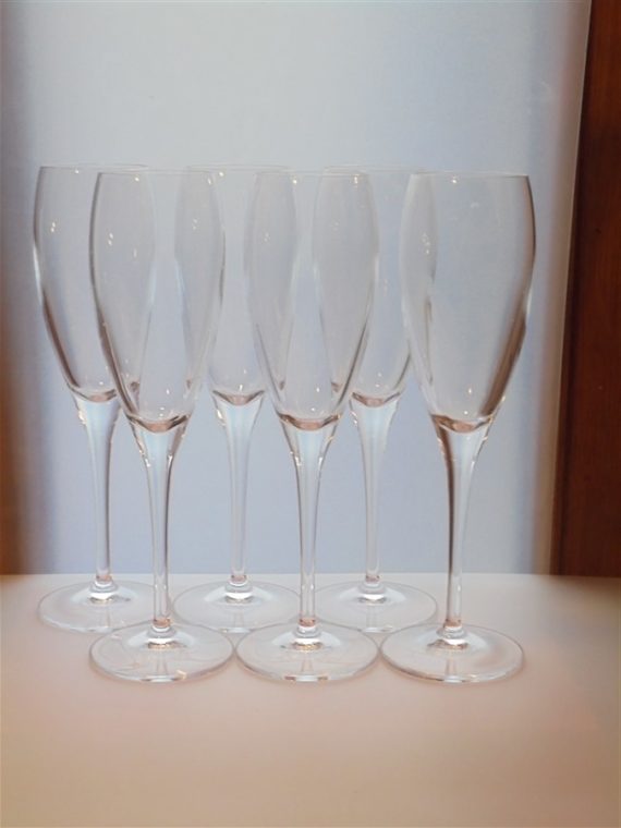 set de 6 flutes a champagne