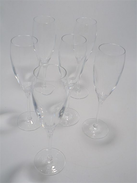 set de 6 flutes a champagne