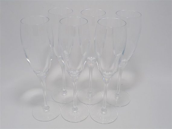 set de 6 flutes a champagne