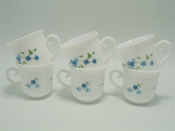 set de 6 tasses myosotis