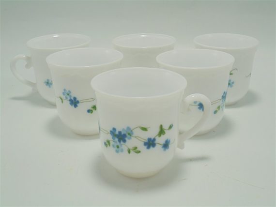 set de 6 tasses myosotis