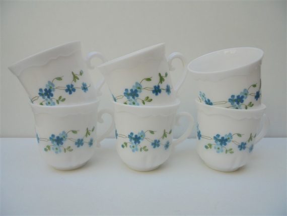 set de 6 tasses myosotis