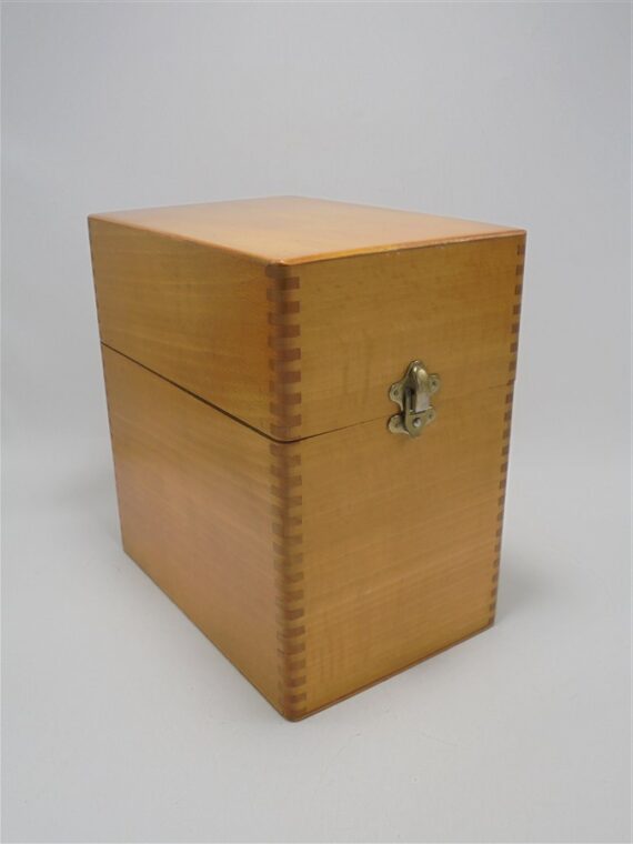 boite a fiches en bois