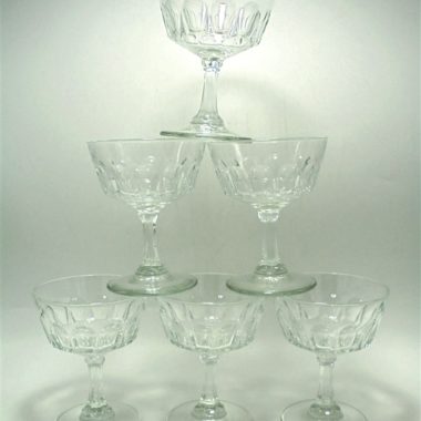 serie de 6 coupes a champagne