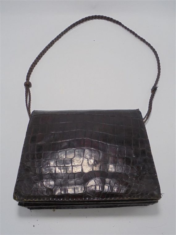 sac a main en cuir de crocodile