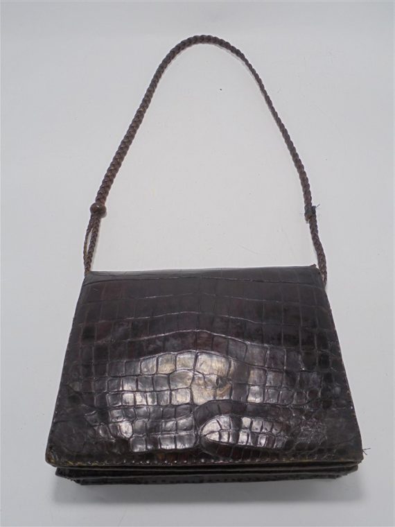 sac a main en cuir de crocodile