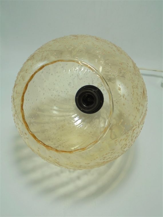suspension globe verre or