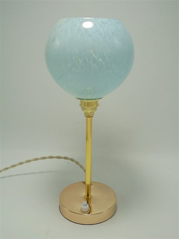 lampe globe verre de clichy