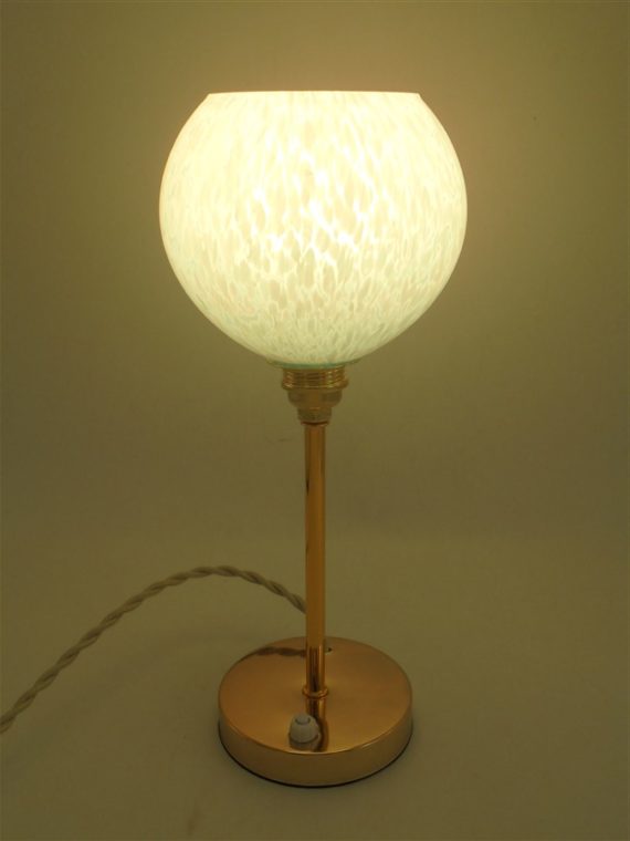 lampe globe verre de clichy