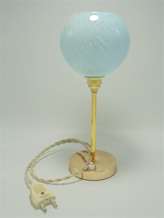 lampe globe verre de clichy