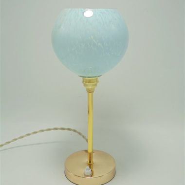 lampe globe verre de clichy