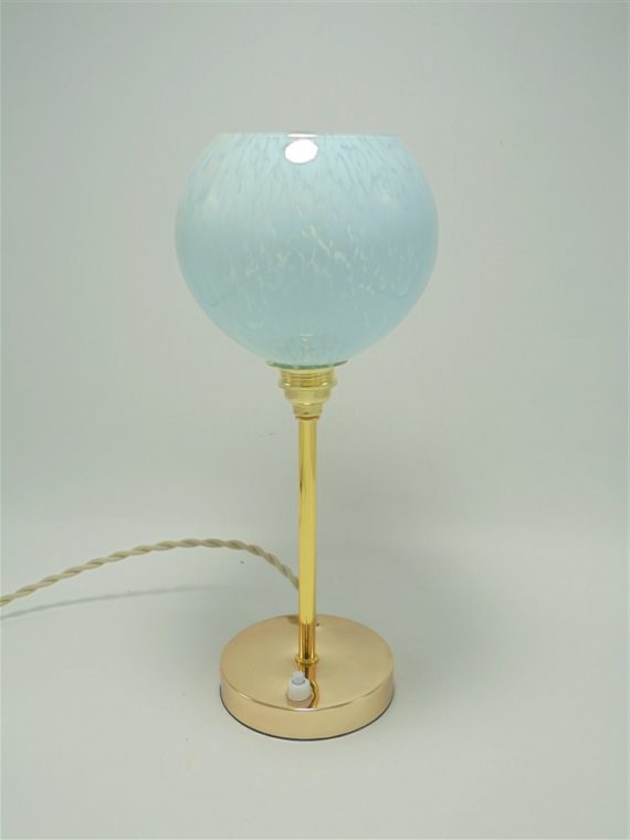 lampe globe verre de clichy