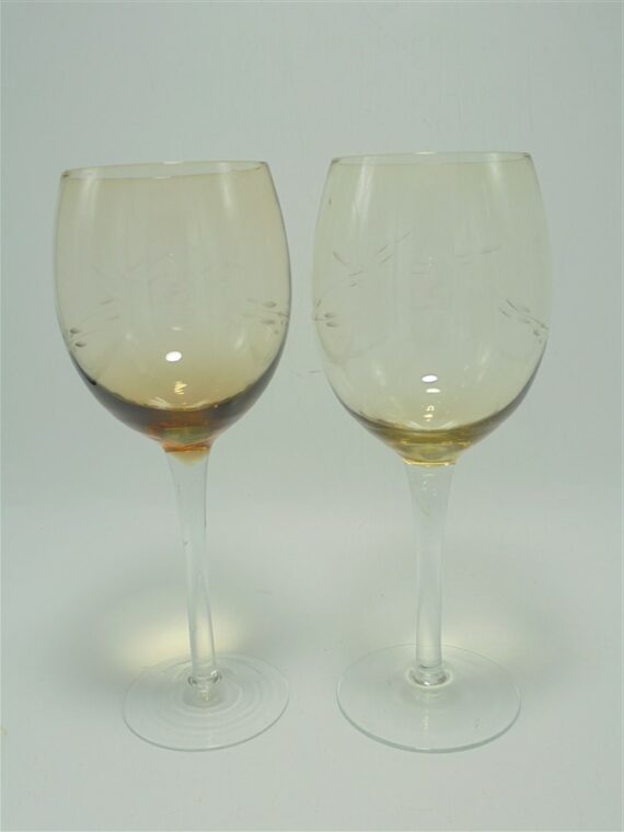 serie de 9 verres a pied