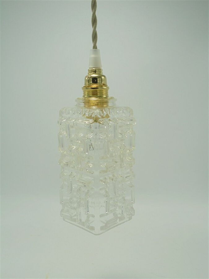 suspension ou baladeuse globe vintage