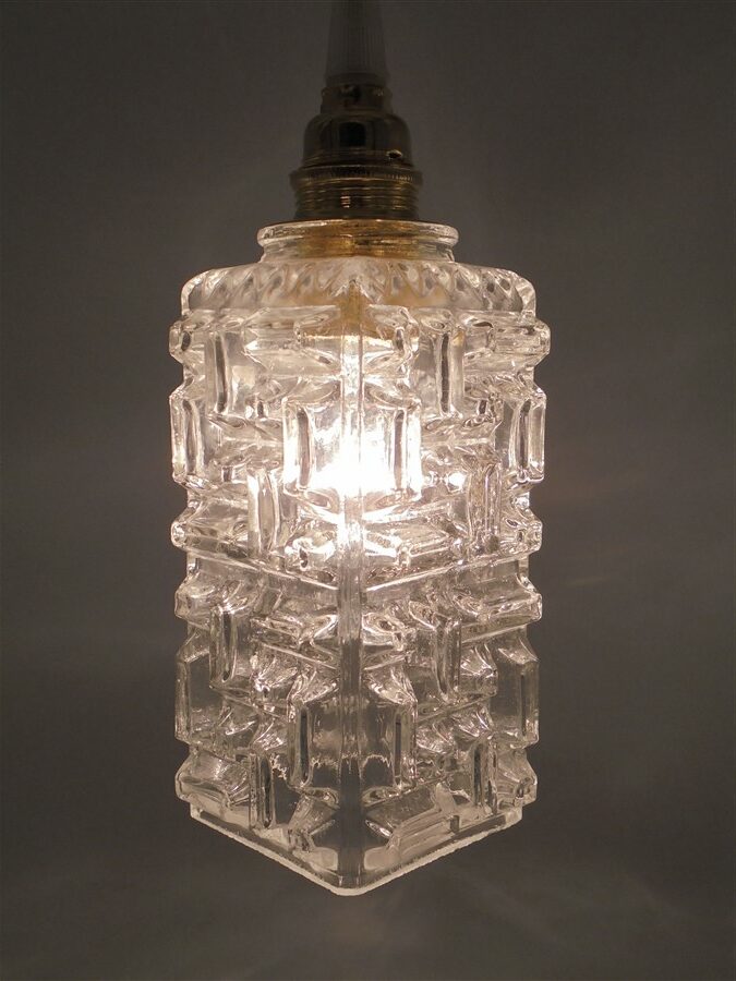 suspension ou baladeuse globe vintage