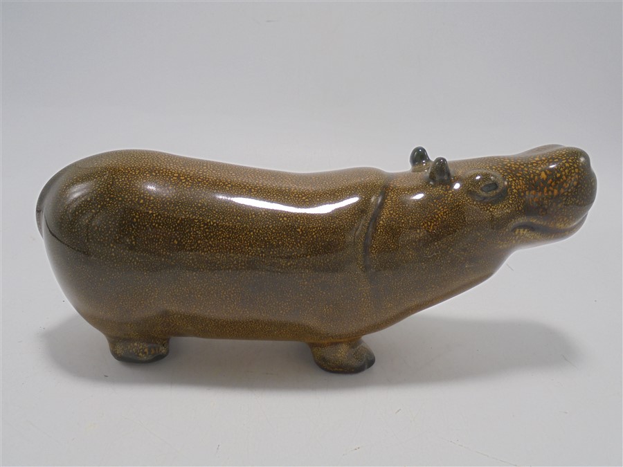 hippopotame en ceramique