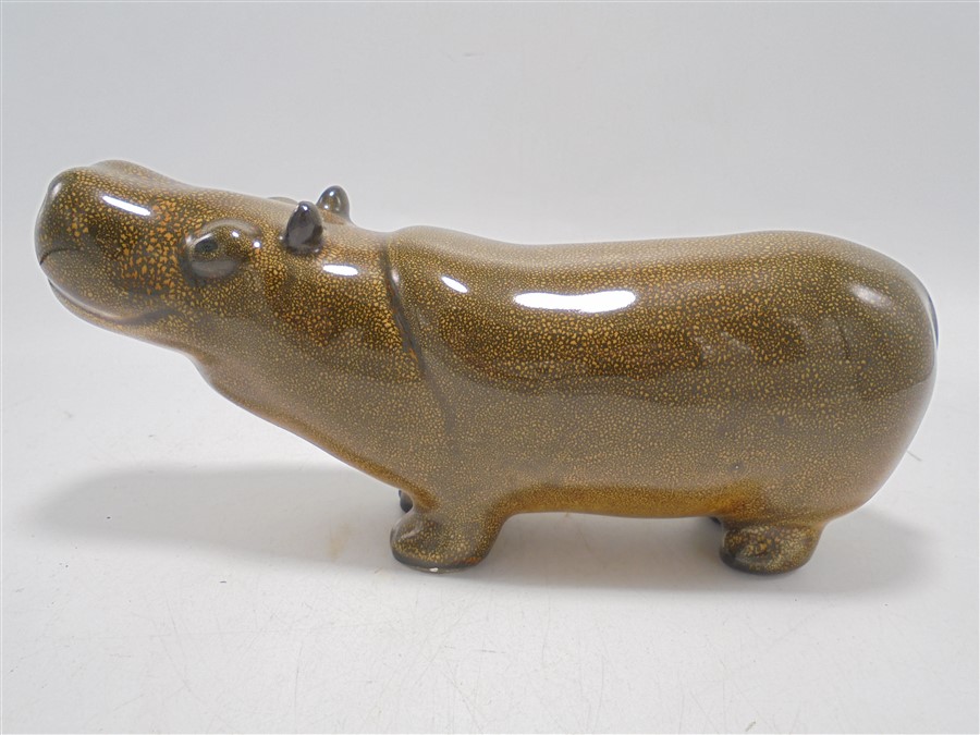 hippopotame en ceramique