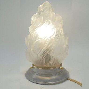 Lampe vintage globe flamme