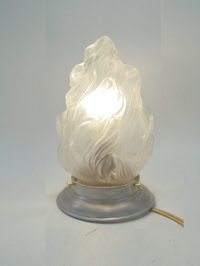 Lampe vintage globe flamme