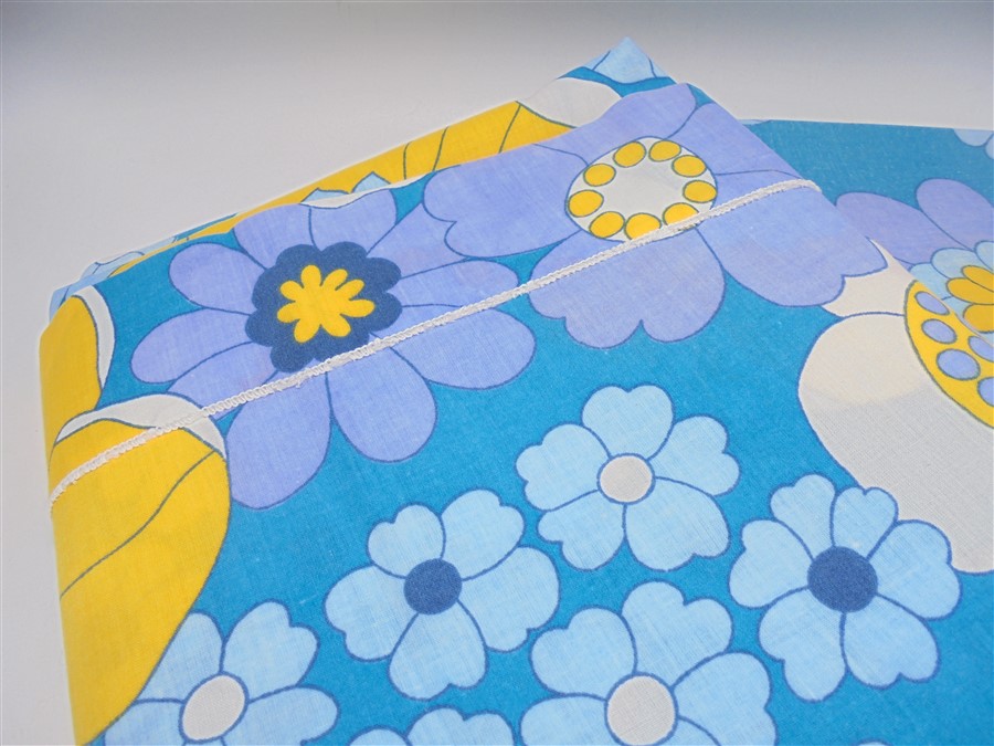 parure de lit fleurie vintage 180x280