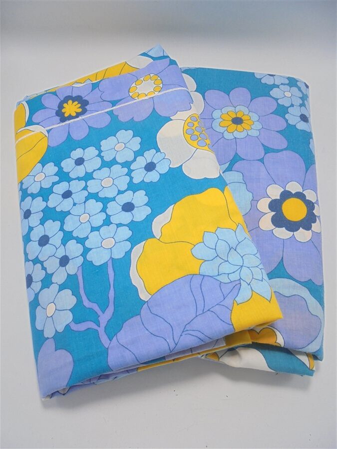 parure de lit fleurie vintage 180x280