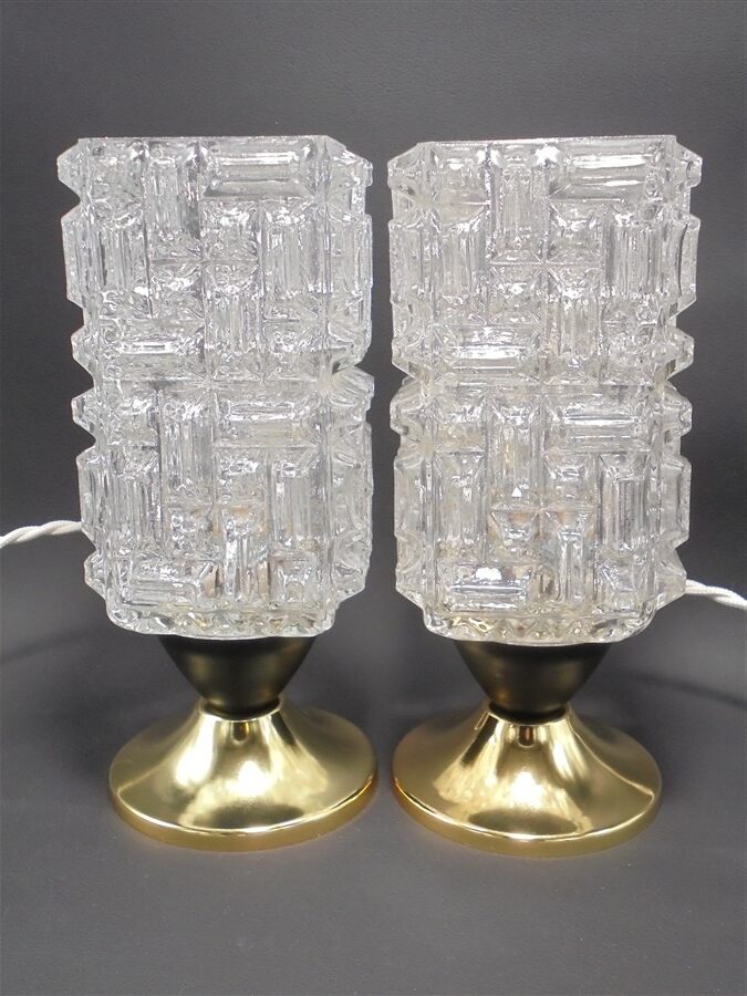 paire de lampes de chevet vintage