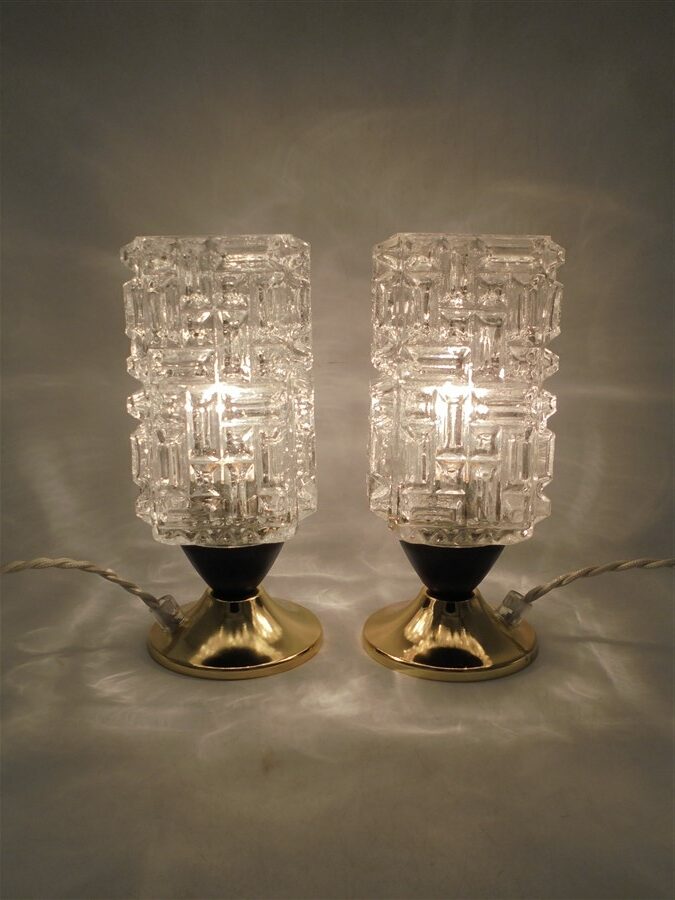 paire de lampes de chevet vintage