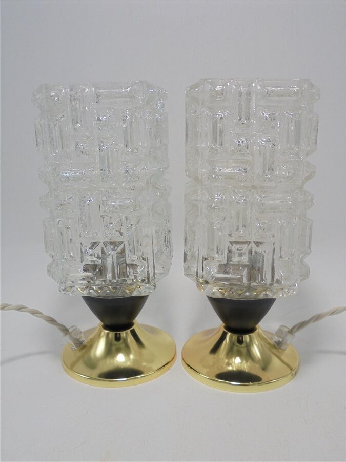 paire de lampes de chevet vintage