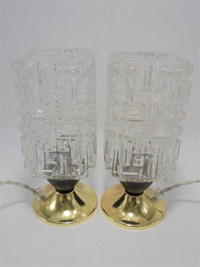 paire de lampes de chevet vintage