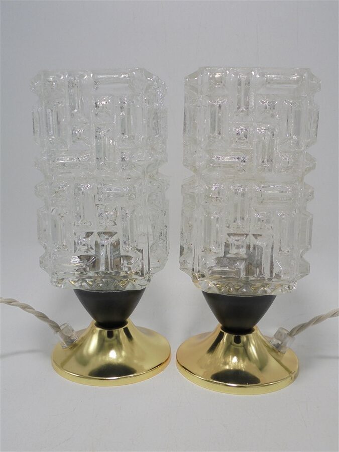 paire de lampes de chevet vintage