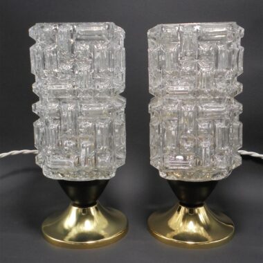 paire de lampes de chevet vintage