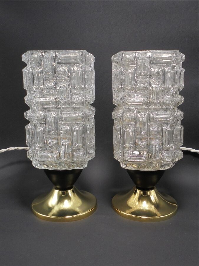 paire de lampes de chevet vintage