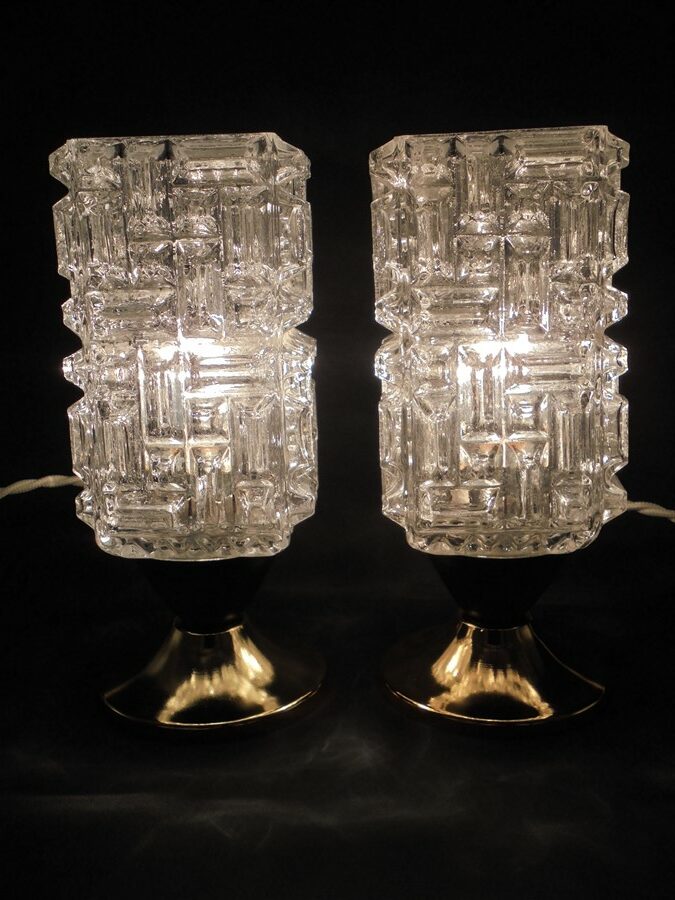 paire de lampes de chevet vintage