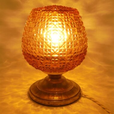 petite lampe verre ambre