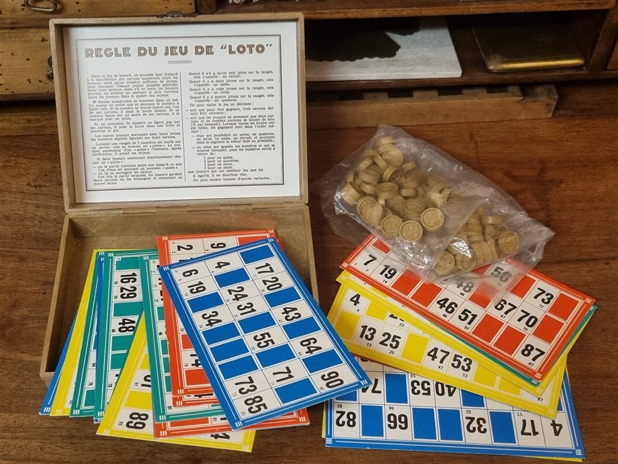 Jeu de loto vintage