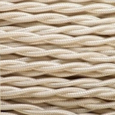 cable tissu torsade couleur creme