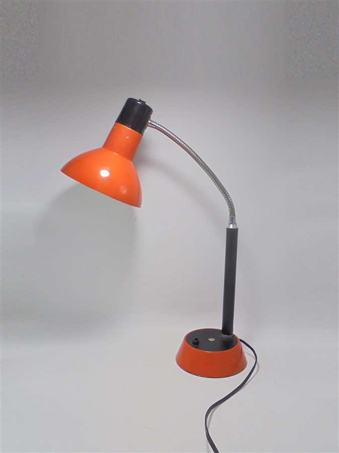 lampe de bureau vintage orange
