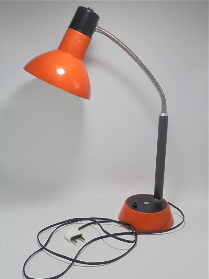 lampe de bureau vintage orange