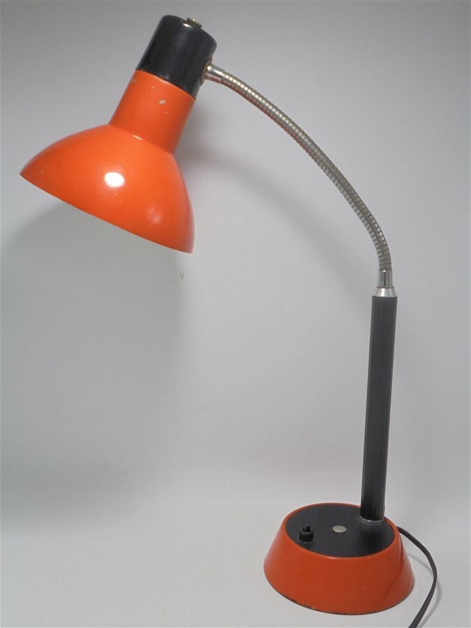 lampe de bureau vintage orange