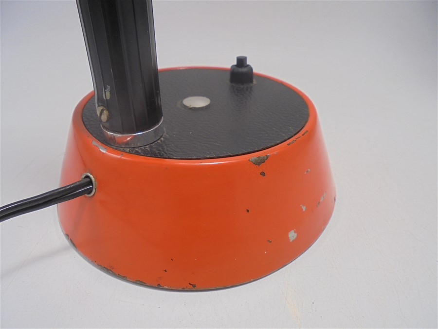 lampe de bureau vintage orange