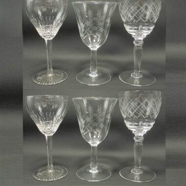 set de 6 petits verres a pied