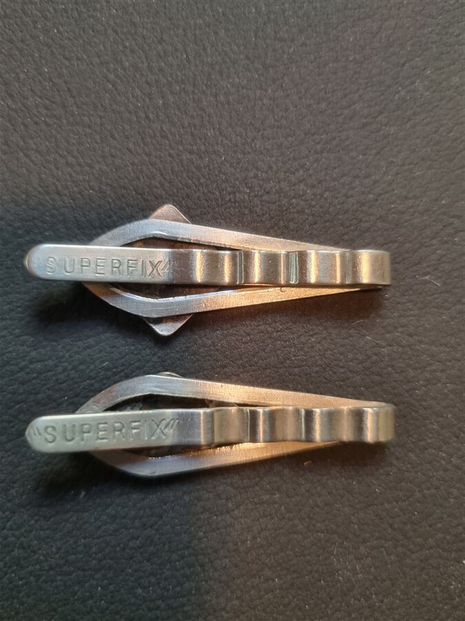 Duo de pinces a cravate vintage