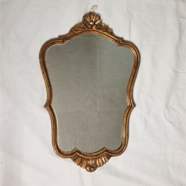 ancien miroir en bois dore