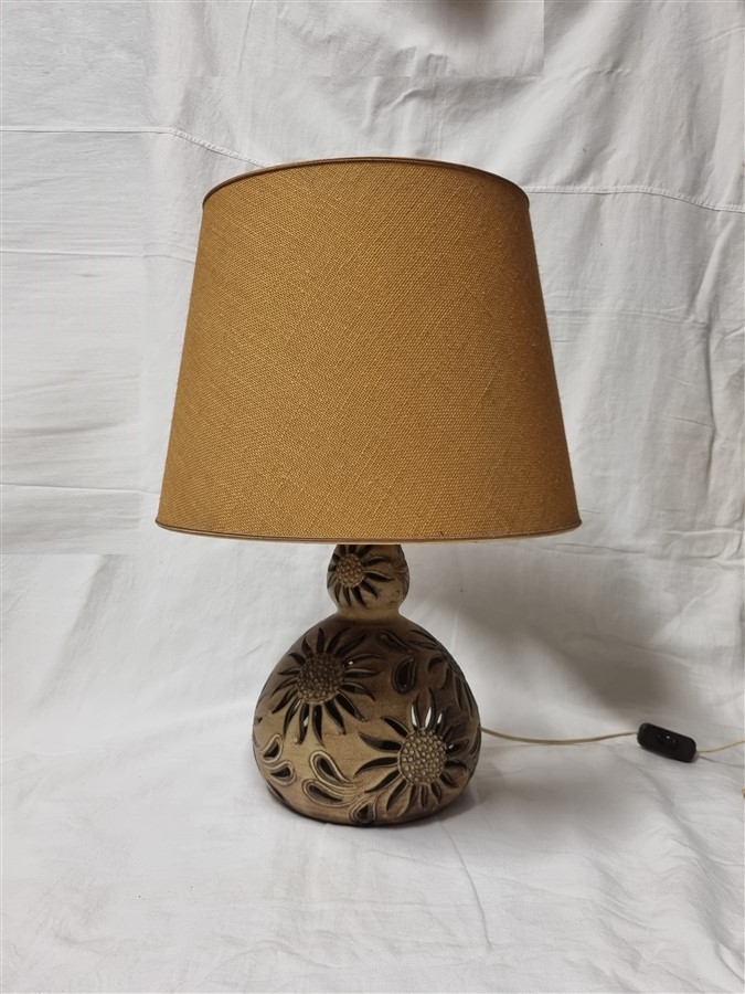 lampe vintage en gres signee fonck et mateo