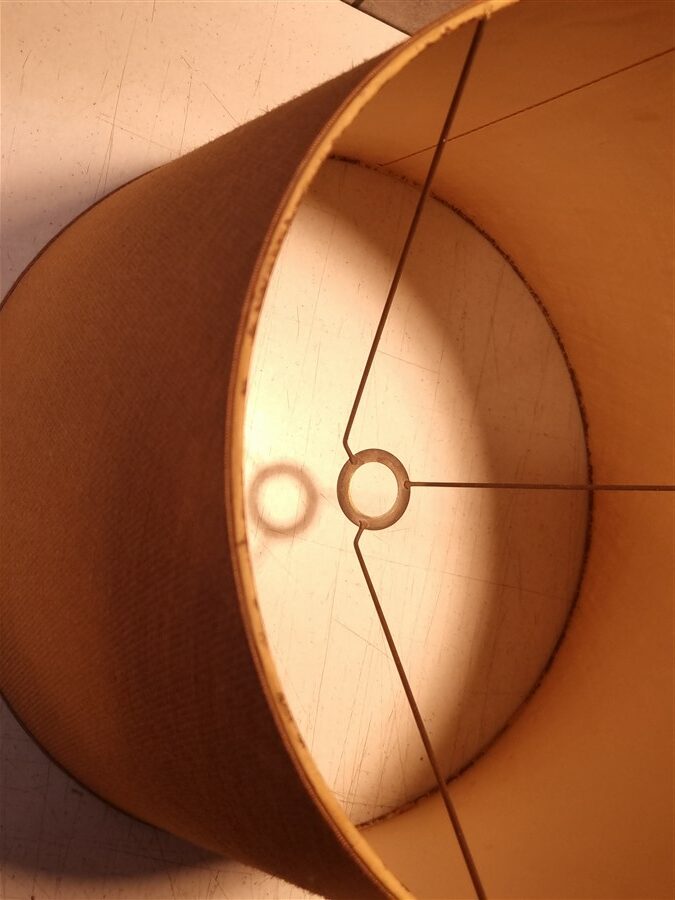 lampe vintage en gres signee fonck et mateo