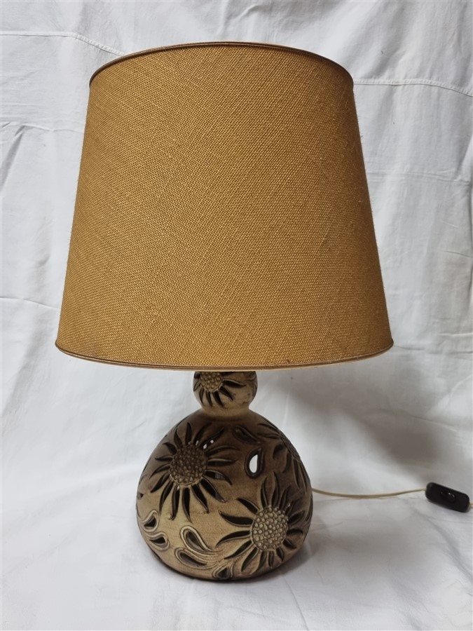 lampe vintage en gres signee fonck et mateo