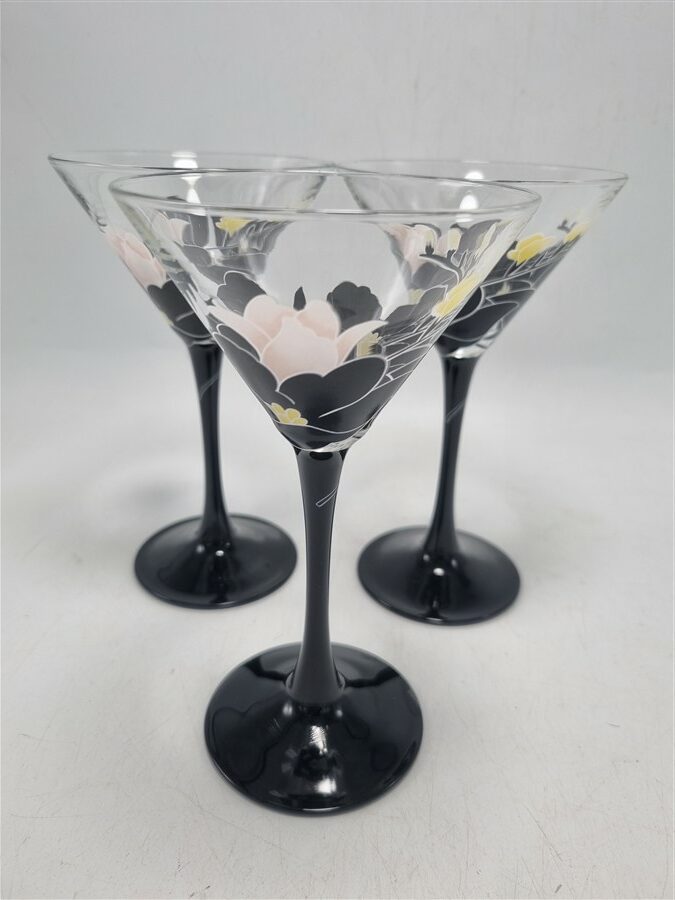 trio de verres a martini